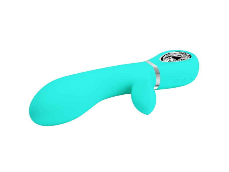 PRETTY LOVE - THOMAS MULTIFUNCTION G-SPOT VIBRATOR AQUA GREEN