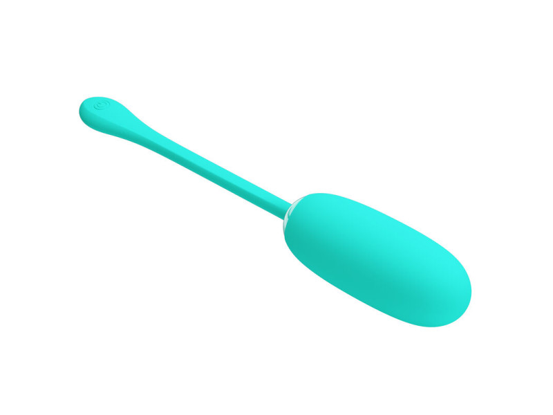 PRETTY LOVE - JULIUS WATERPROOF-RECHARGEABLE VIBRATING EGG AQUA GREEN