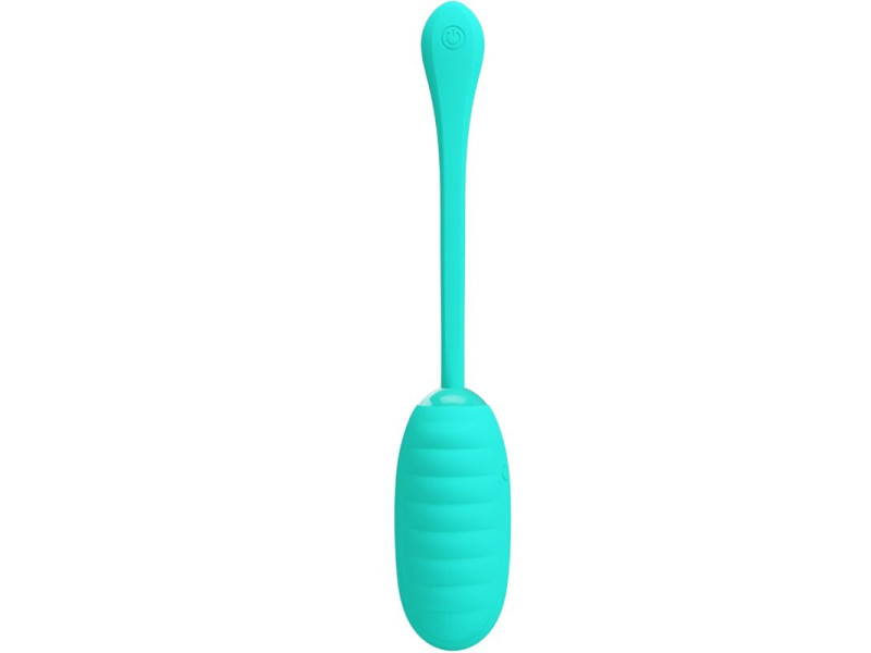 PRETTY LOVE - KIRK RECHARGEABLE VIBRATING EGG AQUA GREEN