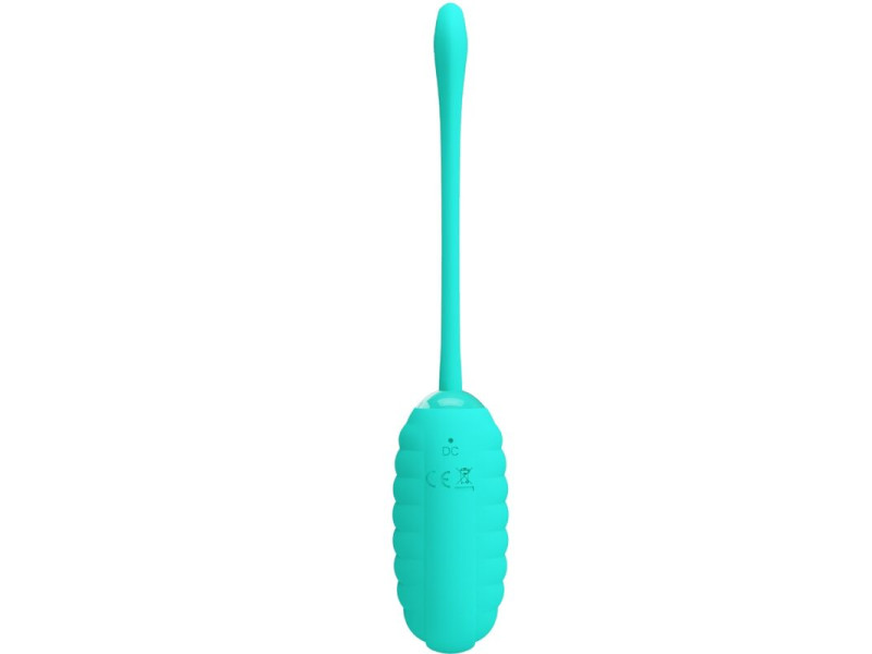 PRETTY LOVE - KIRK RECHARGEABLE VIBRATING EGG AQUA GREEN