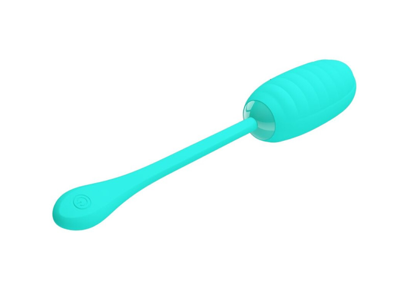 PRETTY LOVE - KIRK RECHARGEABLE VIBRATING EGG AQUA GREEN