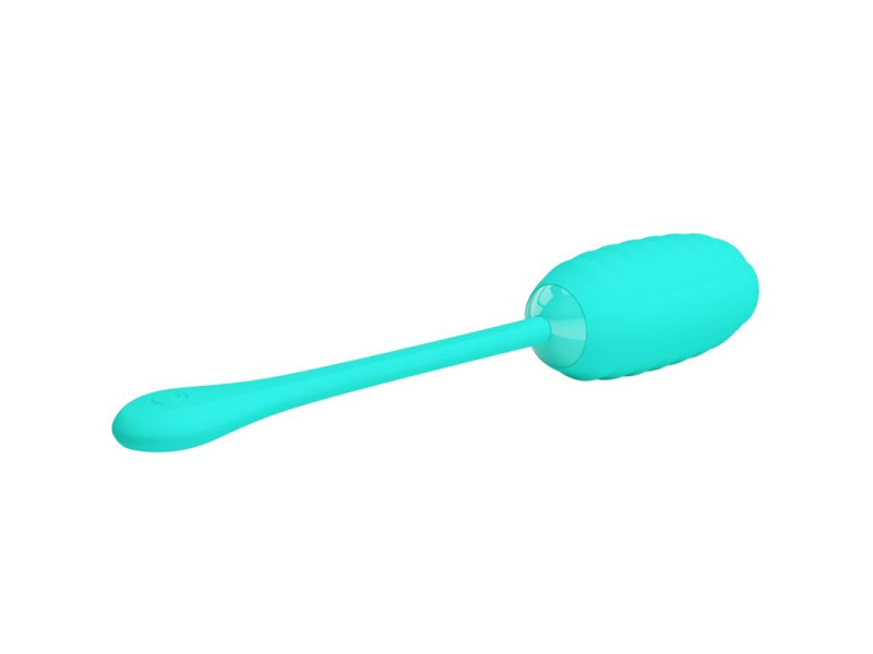 PRETTY LOVE - KIRK RECHARGEABLE VIBRATING EGG AQUA GREEN