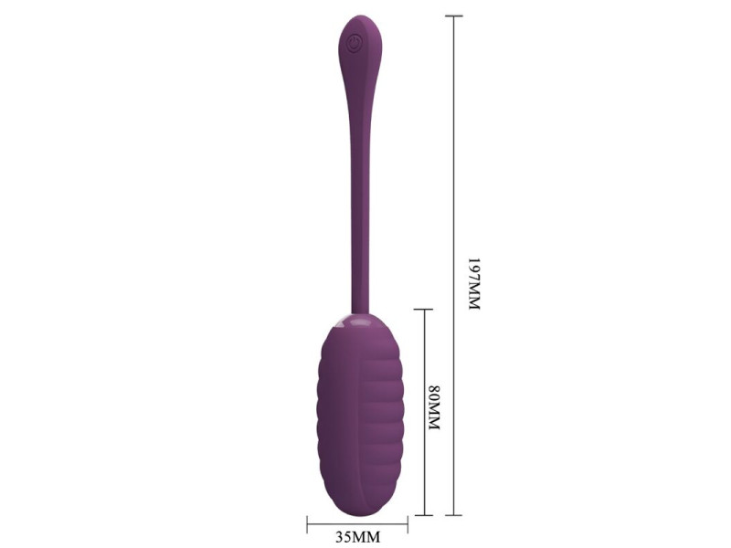 PRETTY LOVE - CASPER PURPLE RECHARGEABLE VIBRATING EGG