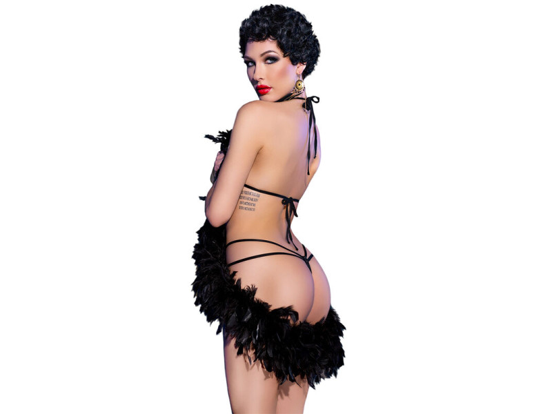 CHILIROSE - CR 4479 BODYSUIT CROTCHLESS BLUE S/M