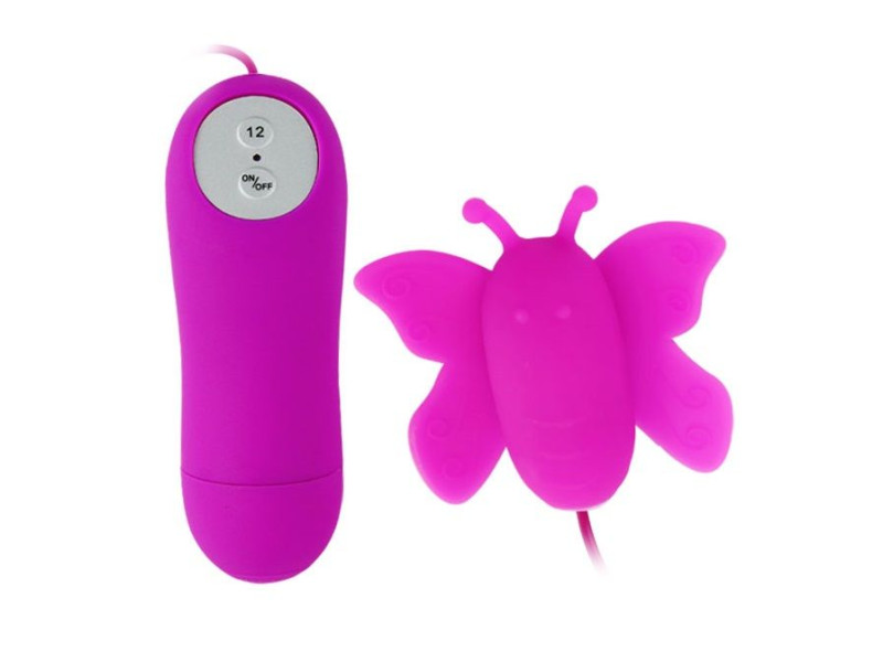 BAILE - LOVE EGGS BUTTERFLY CLITORIS STIMULATOR 12 SPEEDS LILAC REMOTE CONTROL