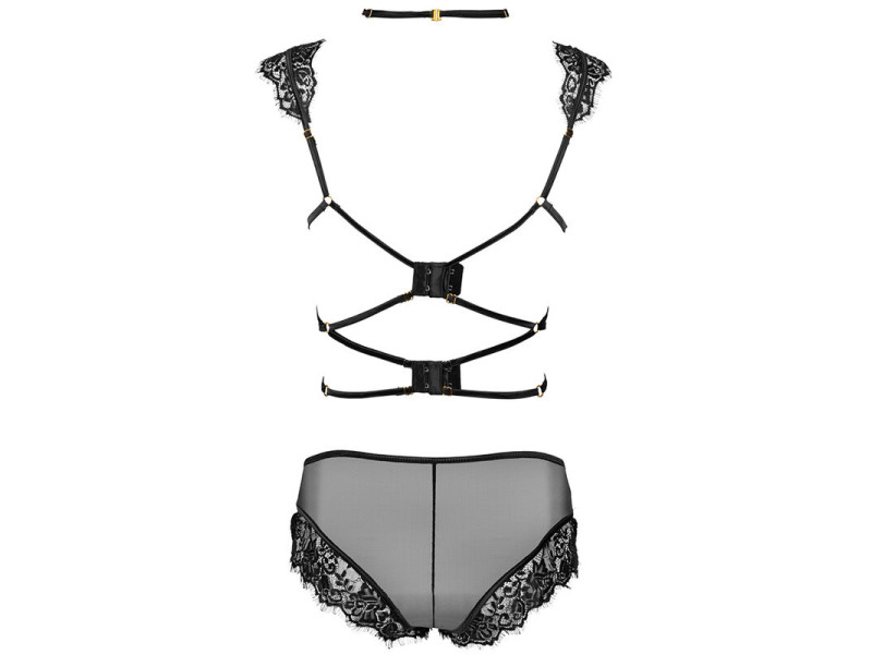 LIVCO CORSETTI FASHION - PALMENOM LC 90614 BRA + PANTY BLACK