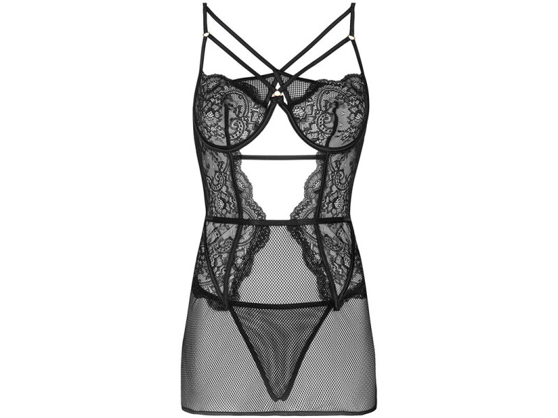 LIVCO CORSETTI FASHION - BARIRIN LC 90633 SHIRT + PANTY BLACK