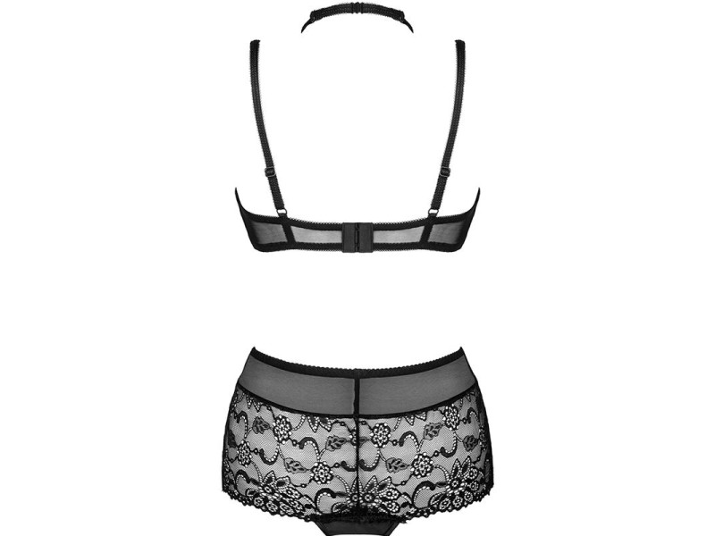 LIVCO CORSETTI FASHION - LINERA FOR THE SENSES COLLECTION BRA + PANTY BLACK