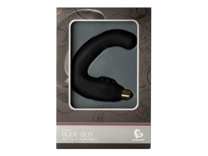 ROCKS-OFF - RUDE-BOY MALE G-SPOT MASSAGER 7 V BLACK