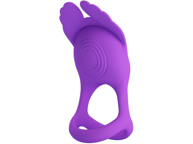 PRETTY LOVE - SILAS VIBRANT PENIS RING 7 VIBRATIONS PURPLE SILICONE