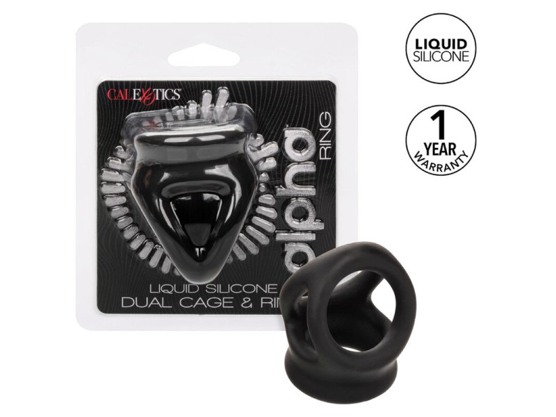 CALEXOTICS - ALPHA DUAL CAGE RING BLACK