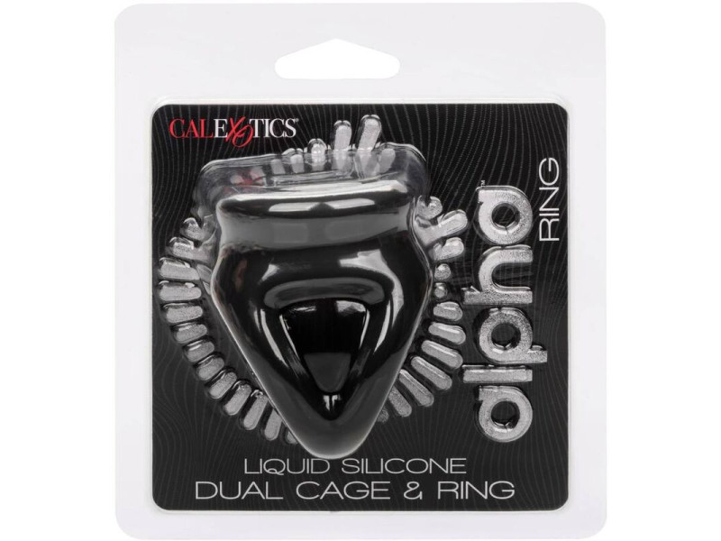 CALEXOTICS - ALPHA DUAL CAGE RING BLACK