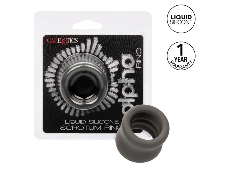 CALEXOTICS - ALPHA SCROTUM STRETCHING RING BLACK