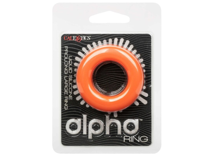 CALEXOTICS - ALPHA PROLONG LARGE RING ORANGE