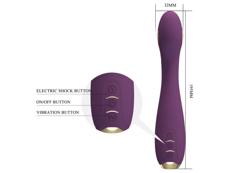 PRETTY LOVE - HECTOR ELECTROSHOCK VIBRATOR BY APP CONTROL PURPLE