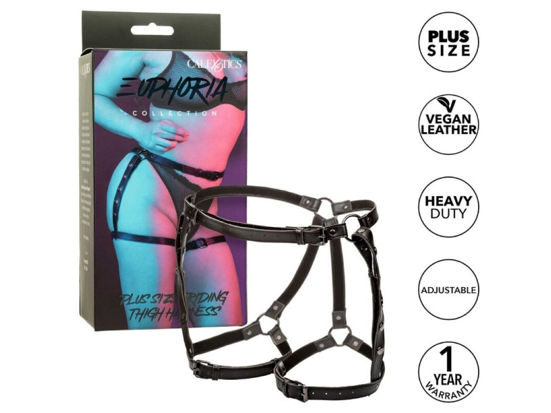 CALEXOTICS - EUPHORIA PLUS SIZE RIDING THIGH HARNESS