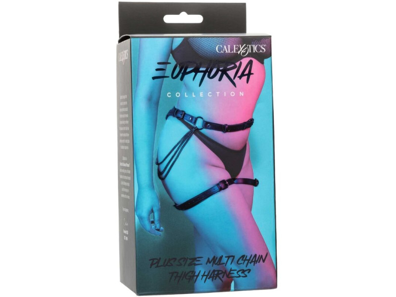 CALEXOTICS - EUPHORIA PLUS SIZE MULTI CHAIN THIGH HARNESS