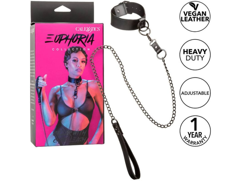 CALEXOTICS - EUPHORIA COLLAR WITH CHAIN LEASH