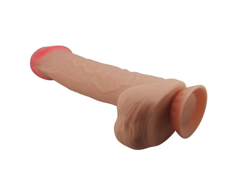 PRETTY LOVE - SLIDING SKIN SERIES REALISTIC DILDO WITH SLIDING SKIN SUCTION CUP FLESH 26 CM