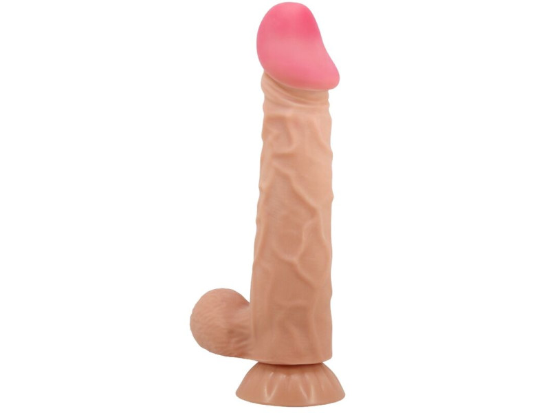 PRETTY LOVE - SLIDING SKIN SERIES REALISTIC DILDO WITH SLIDING SKIN SUCTION CUP 24 CM