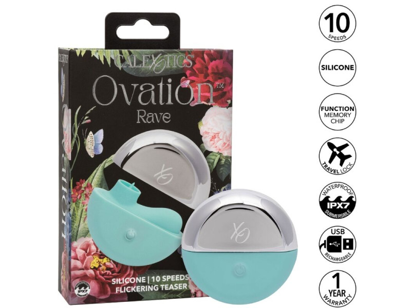 CALEXOTICS - OVATION RAVE STIMULATOR AQUA GREEN