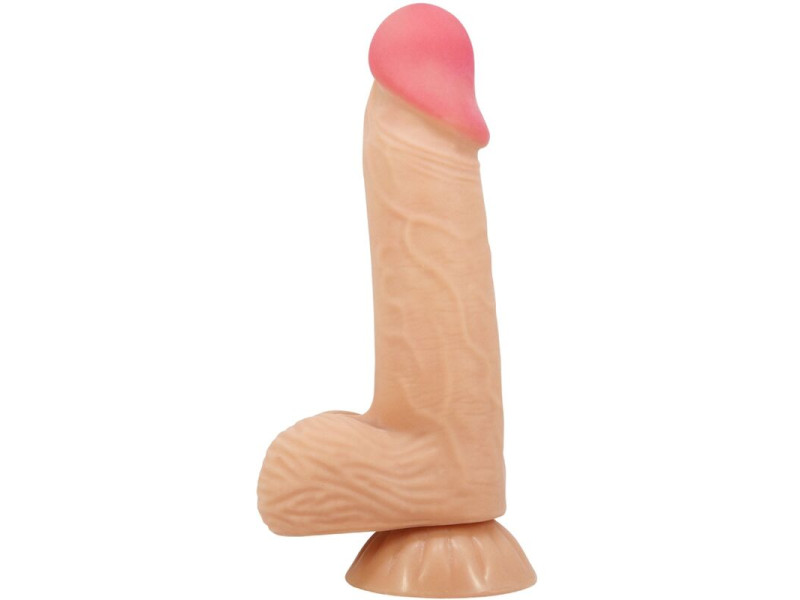 PRETTY LOVE - SLIDING SKIN SERIES REALISTIC DILDO WITH SLIDING SKIN SUCTION CUP 20.6 CM