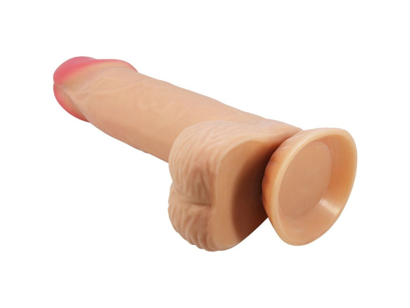 PRETTY LOVE - SLIDING SKIN SERIES REALISTIC DILDO WITH SLIDING SKIN SUCTION CUP 20.6 CM