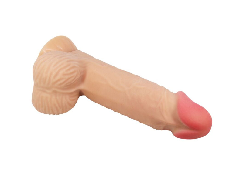 PRETTY LOVE - SLIDING SKIN SERIES REALISTIC DILDO WITH SLIDING SKIN SUCTION CUP 20.6 CM