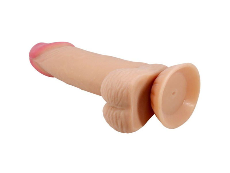 PRETTY LOVE - SLIDING SKIN SERIES REALISTIC DILDO WITH SLIDING SKIN SUCTION CUP 19.4 CM