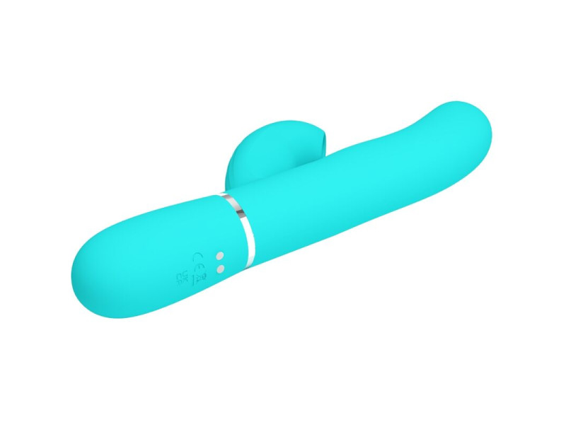 PRETTY LOVE - PERLITA MULTIFUNCTION 3 IN 1 G-SPOT VIBRATOR AQUA GREEN