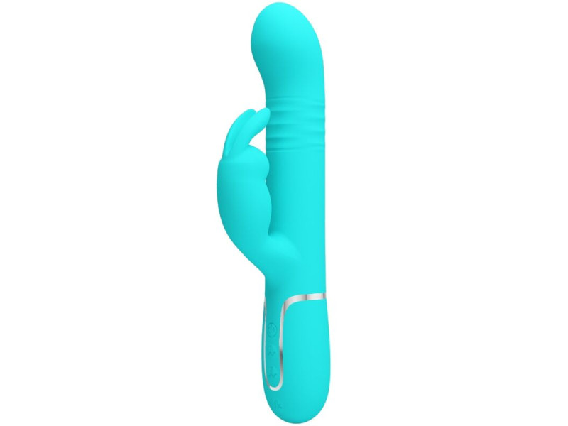 PRETTY LOVE - COALE RABBIT VIBRATOR PEARLS AQUA GREEN
