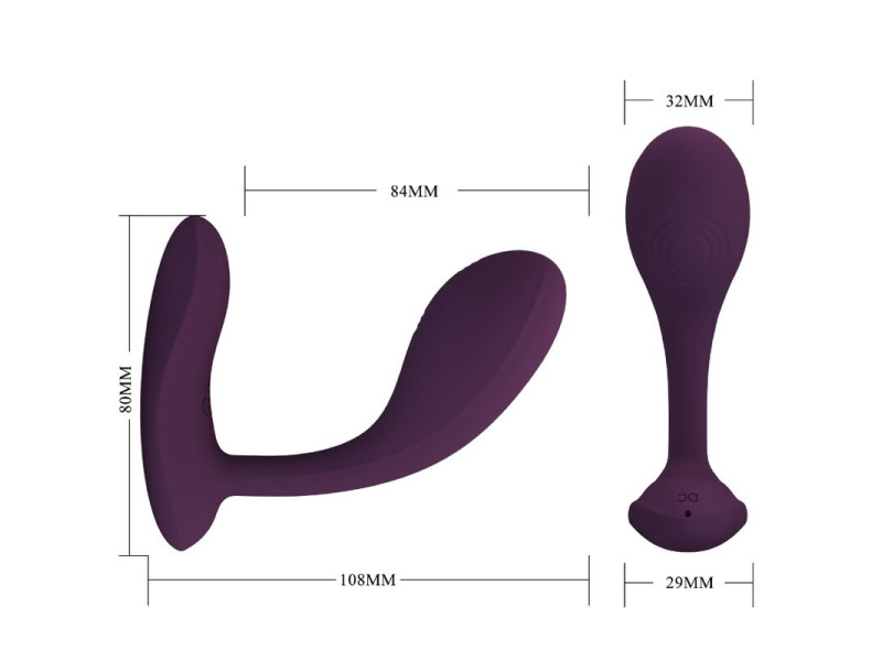 PRETTY LOVE - BAIRD G-SPOT 12 VIBRATIONS RECHARGEABLE LILA APP