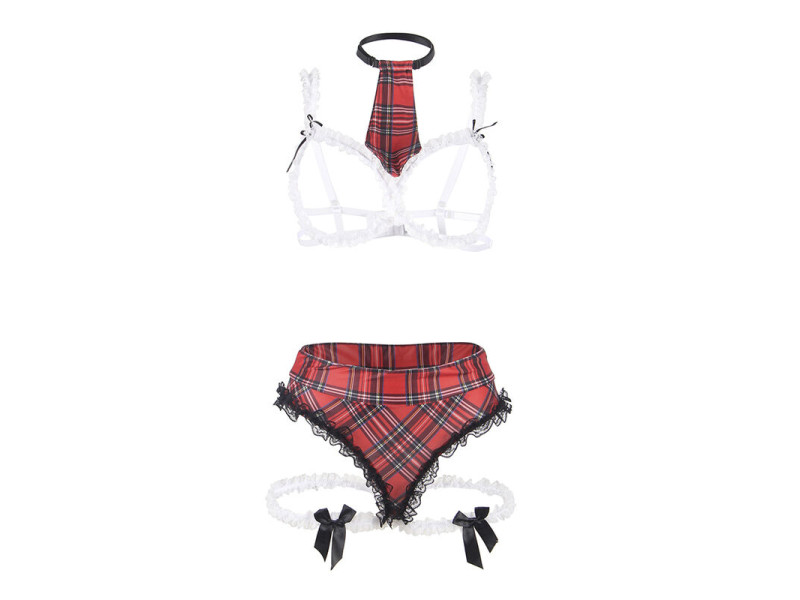 SUBBLIME - SEXY SCHOOLGIRL COSTUME WITH BRA S/M