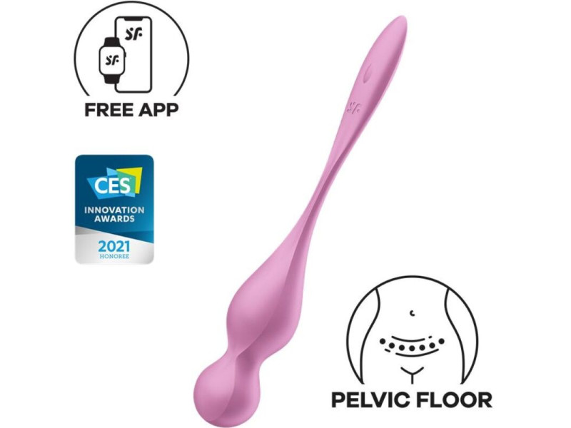 SATISFYER - LOVE BIRDS VIBRATING KEGEL BALLS PINK