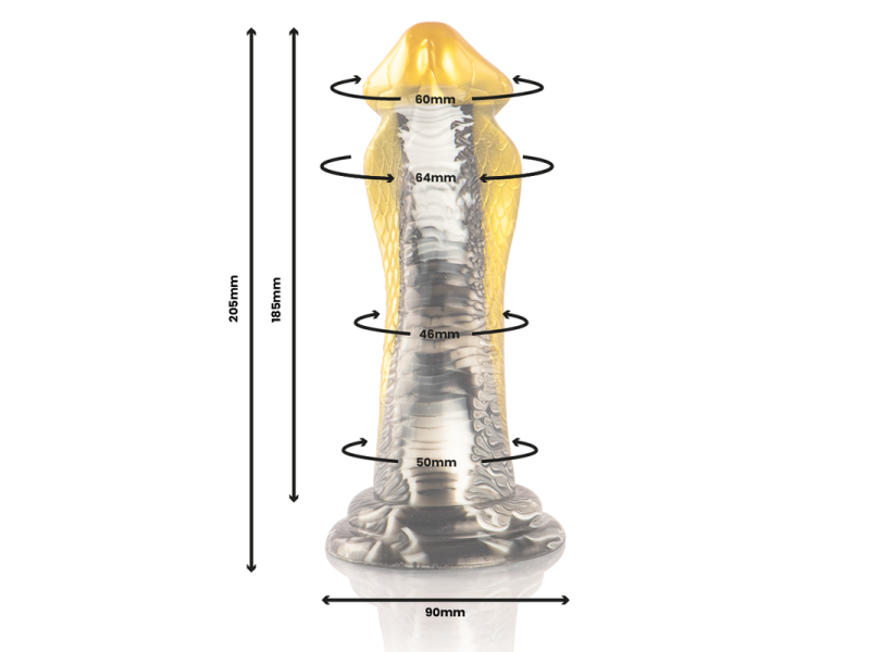 EPIC - DRAKON DILDO YELLOW COBRA