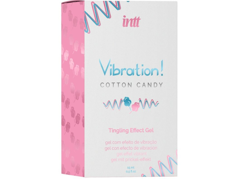 INTT - POWERFUL INTIMATE STIMULANT COTTON CANDY LIQUID VIBRATOR GEL 15 ML