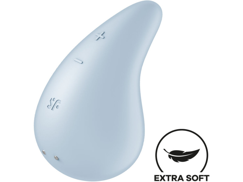 SATISFYER - DEW DROP VIBRATOR LAY-ON BLUE