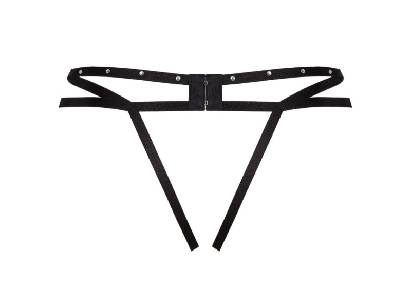 LIVCO CORSETTI FASHION - NOMADE THONG CROTCHLESS BLACK