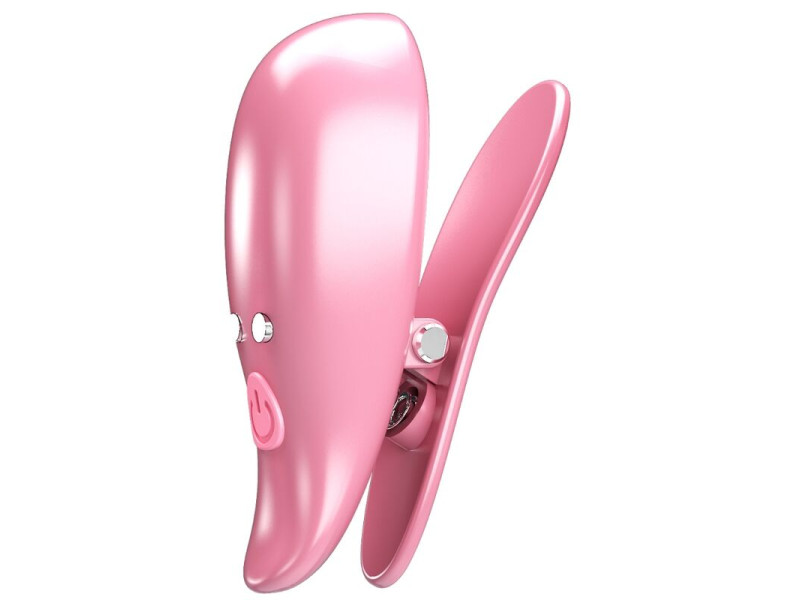 PRETTY LOVE - LEAF VIBRATING NIPPLE CLAMPS PINK