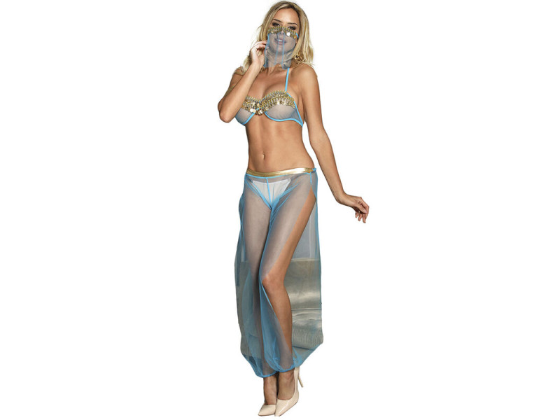 SUBBLIME - INDIA STYLE BLUE LINGERIE SET L/XL
