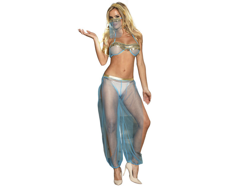 SUBBLIME - INDIA STYLE BLUE LINGERIE SET L/XL