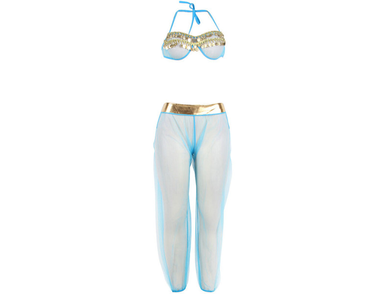 SUBBLIME - INDIA STYLE BLUE LINGERIE SET L/XL