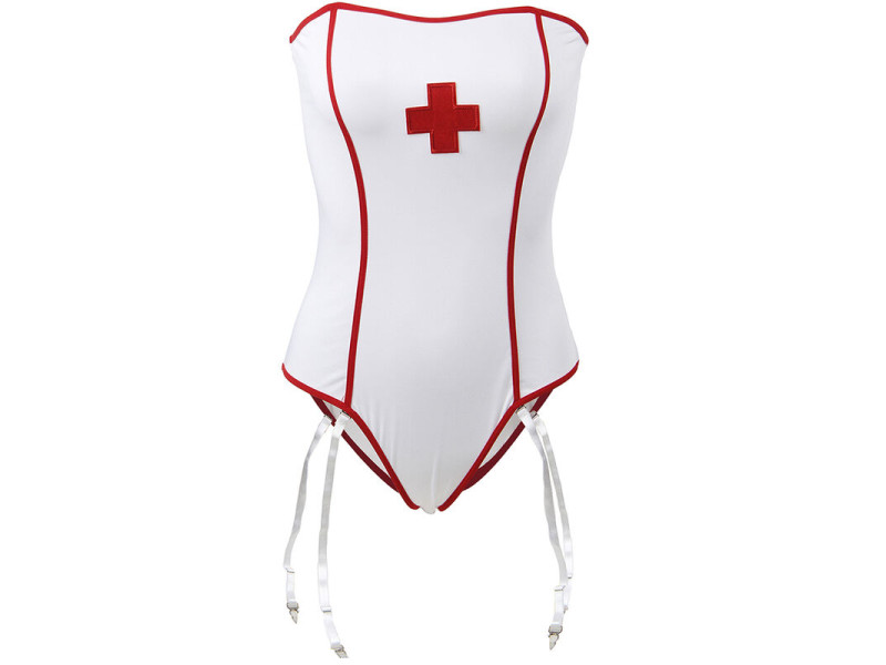 SUBBLIME - SEXY NURSE COSTUME WITH TEDDY S/M