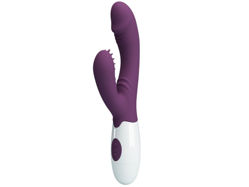 PRETTY LOVE - ANDRE RABBIT VIBRATOR & G-POINT STIMULATOR PURPLE