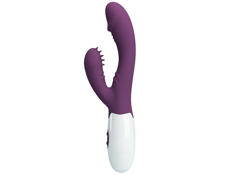 PRETTY LOVE - ANDRE RABBIT VIBRATOR & G-POINT STIMULATOR PURPLE