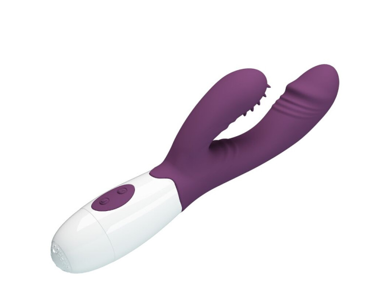 PRETTY LOVE - ANDRE RABBIT VIBRATOR & G-POINT STIMULATOR PURPLE