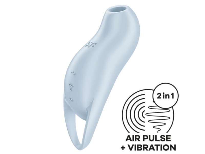 SATISFYER - POCKET PRO 1 CLITORIS STIMULATOR LIGHT BLUE
