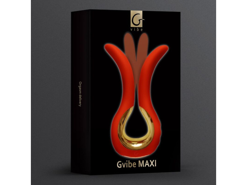 G-VIBE - GVIBE MAXI VIBRATOR WITH TWO FLEXIBLE TIPS CORAL