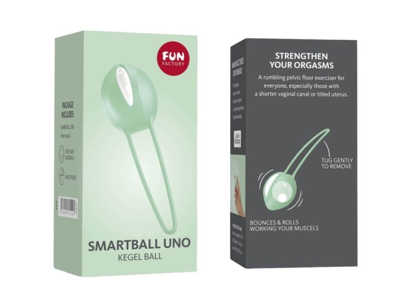 FUN FACTORY - SMARTBALL UNO PELVIC BALL WHITE / GREEN PISTACHIO