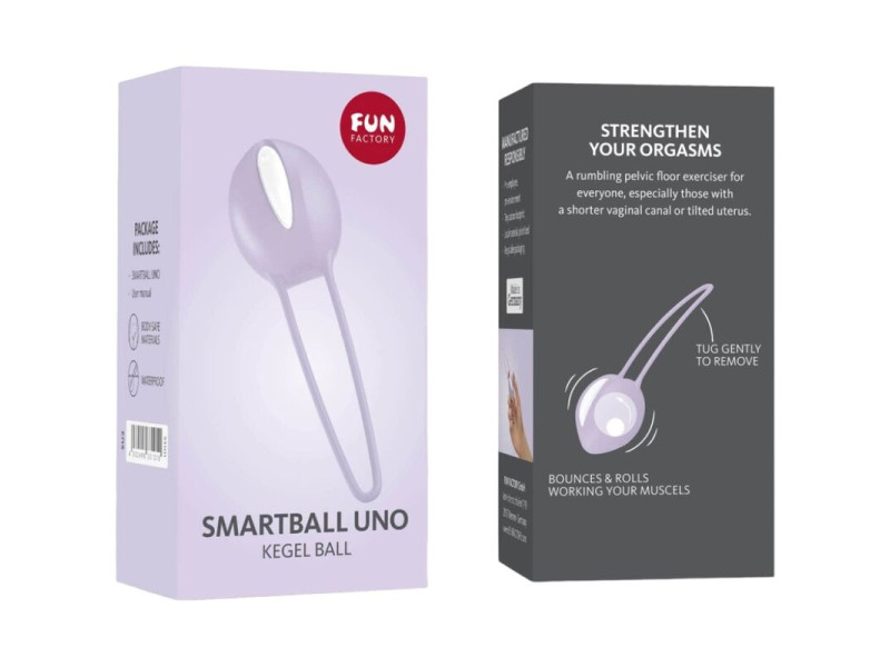 FUN FACTORY - SMARTBALL UNO PELVIC BALL WHITE / PASTEL LILAC